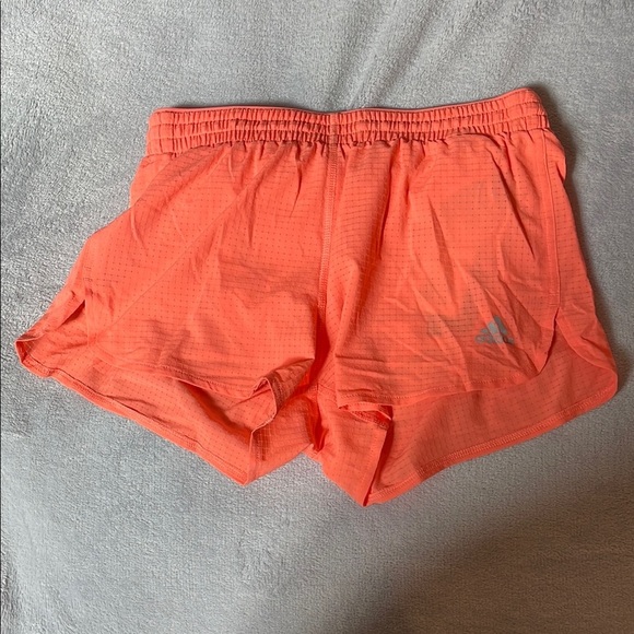 NEW Adidas Salmon Athletic Shorts Lightweight Elastic Waist - Picture 1 of 8